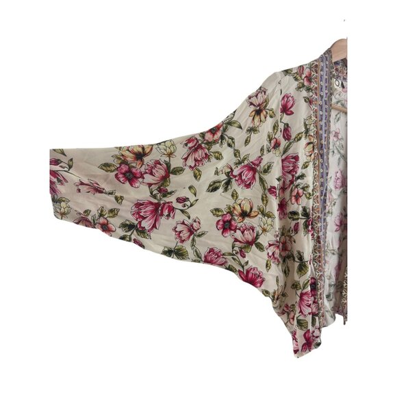 Anthropologie Akemi + Kin Idalia Kimono One Size Floral Dolman Bohemian Boho - Picture 7 of 13
